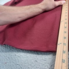 MAGASCHONI Mens Burgundy Long-Sleeve Shirt Size Medium Stretch Round Neck Soft