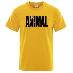 Animal T Shirt Mens Oversized Funny Tee Workout Gym 100% Cotton T-Shirts S -3XL