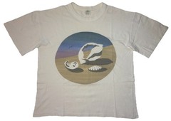 Vintage Beach Sea Shells Graphic Single Stitch T Shirt Sz L Cairns Australia