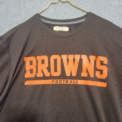 Cleveland Browns NFL On Field Apparel Nike Shirt Mens 3XL Brown Spellout Staff
