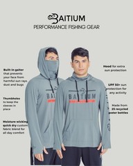 Fishing Shirts For Men Mens Fishing Shirts Long Sleeve Upf 50 Hoodie With Gaiter