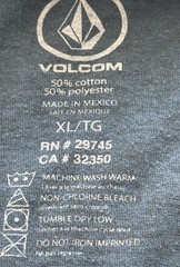 Men’s Blue Volcom, Extra Large T-Shirt Featuring Volcom Symbol On The Front. ￼￼