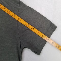 Unbranded Men’s Gray Crew Neck Short Sleeve Basic Shirt Classic Casual