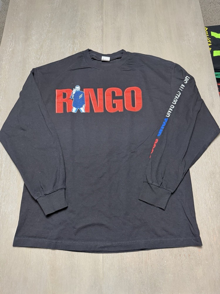 Vintage 2001 Ringo Starr & His All-Starr Band Long Sleeve T-Shirt Size XL Rare