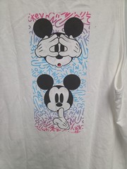 DISNEY Neff Mens MICKEY MOUSE SZ Lg White Tank Top Graphic Logo NWT