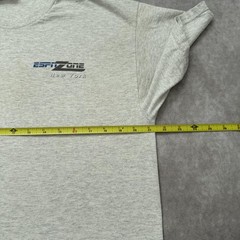 Vintage 2000s ESPN Zone New York Shirt Mens L Gray Statue Liberty Football Tee