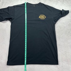 Vintage Avirex Shirt Mens XL Black Sky Kings Crew Neck Short Sleeve Logo 90s Y2k