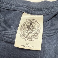 Vtg NYPD Police Crest Logo Mens Shirt 2XL Navy Spellout NYC City Retro Classic