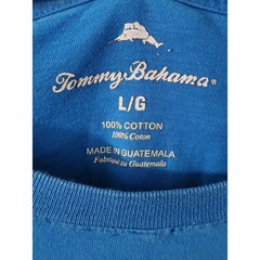 Tommy Bahama Mens Blue Golf I Drive A Stick Graphic T Shirt Large L G Cotton