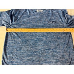 Costa Del Mar Performance Shirt Mens Size M Blue Heather Graphic Fishing Tee