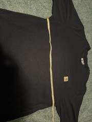 Carhartt Men’s Black Loose Fit Pocket T-Shirt Crew Neck Short Sleeve L Tall