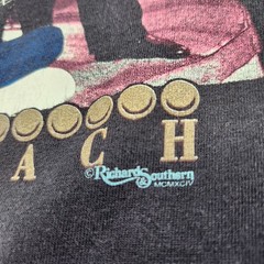 Vintage 90s Alabama Band Tee Shirt Adult Large Myrtle Beach Grill Black Tultex