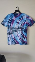 Eclipse Tie Dye Mens T-Shirt Blank Tye Dyed Tee Spiral New