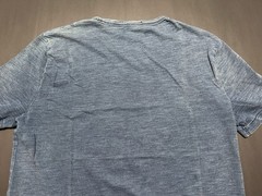 Polo Ralph Lauren Indigo Blue EMBROIDERD MARINE ACADEMY PRL Tee Shirt Men M