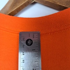 Vintage Football Touchdown Club T-Shirt Mens Large Orange SS JERZEES Made in USA