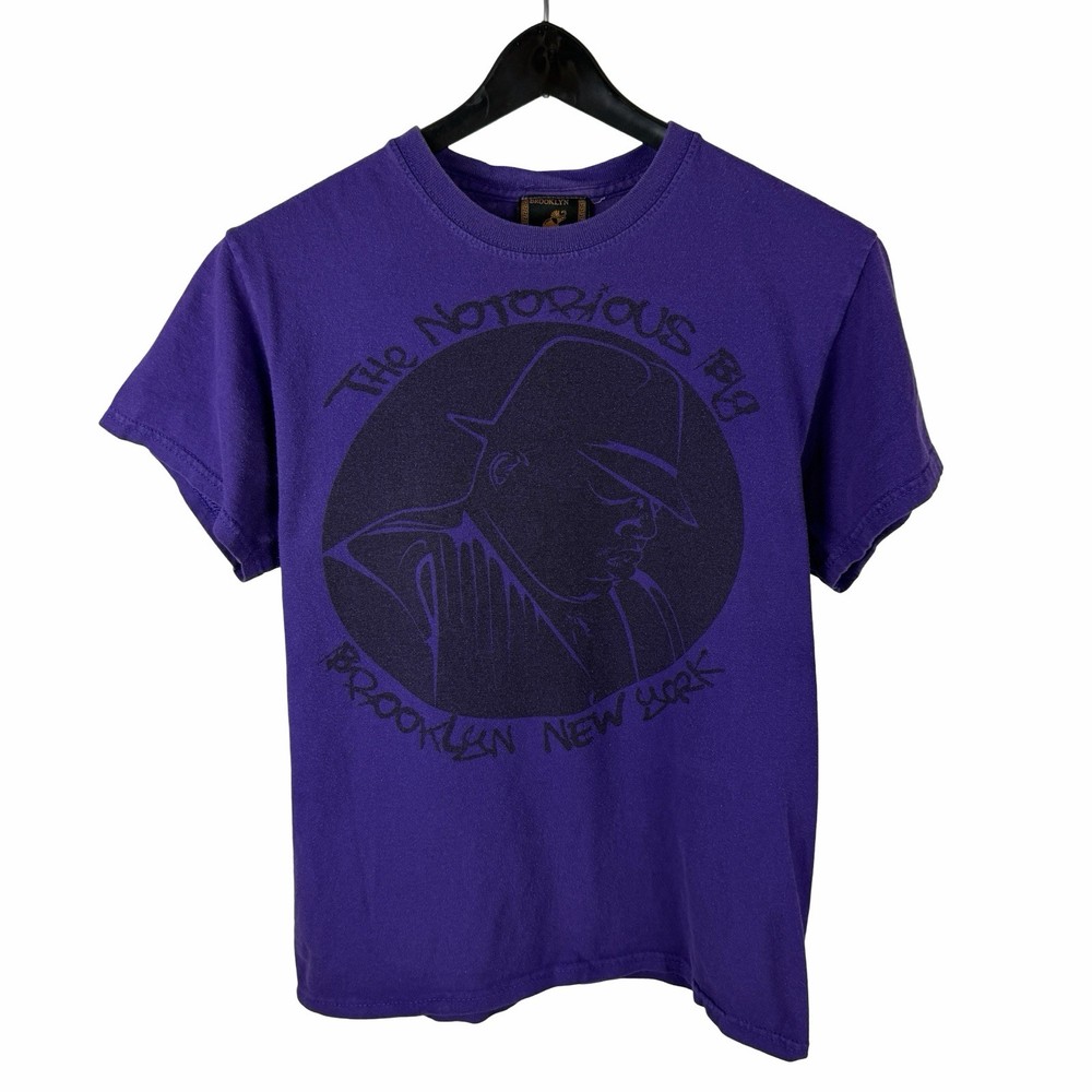 Mens Y2K Brooklyn Mint The Notorious BIG Biggie Smalls Rap Shirt Size S