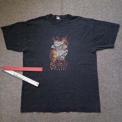 Vtg Foamy The Squirrel Shirt Men XL Black Neurotically Yours Cartoon Mighty Fine