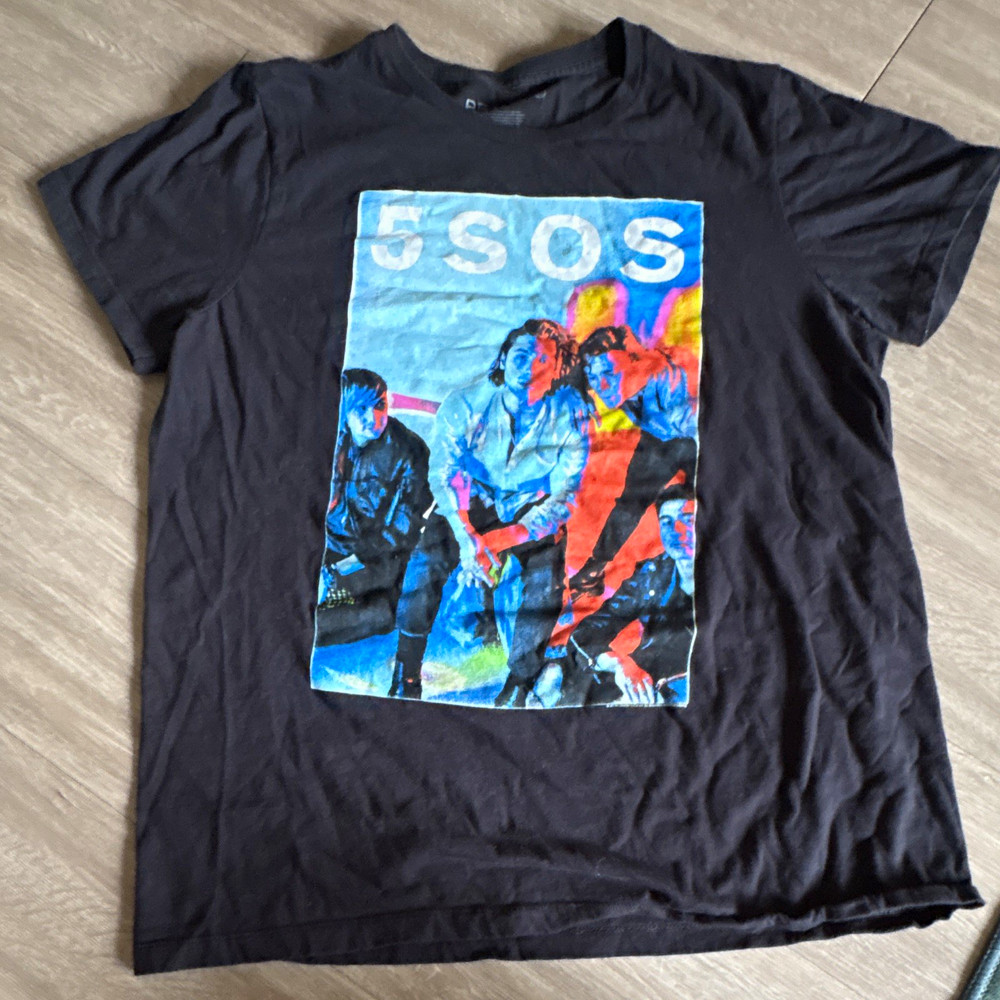Bravado 5 Seconds of Summer Youngblood Double-Sided Graphic Tee XL Black