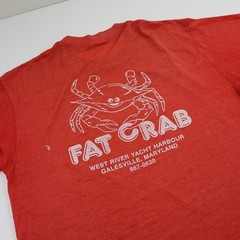 Vtg 80s Hanes “The Art of Eating a Crab” Fat Crab T-Shirt Mens XL Single Stitch