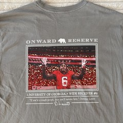 Onward Reserve Dominic Lovett Georgia Bulldogs UGA WR #6 Graphic Tshirt Large
