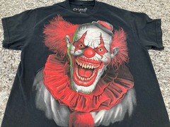 Liquid Blue Evil Clown Black T-Shirt Size Medium Red and Black Colored T