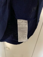 Banana Republic Vintage Men’s Henley T-Shirt Blue Solid Button Short Sleeve M