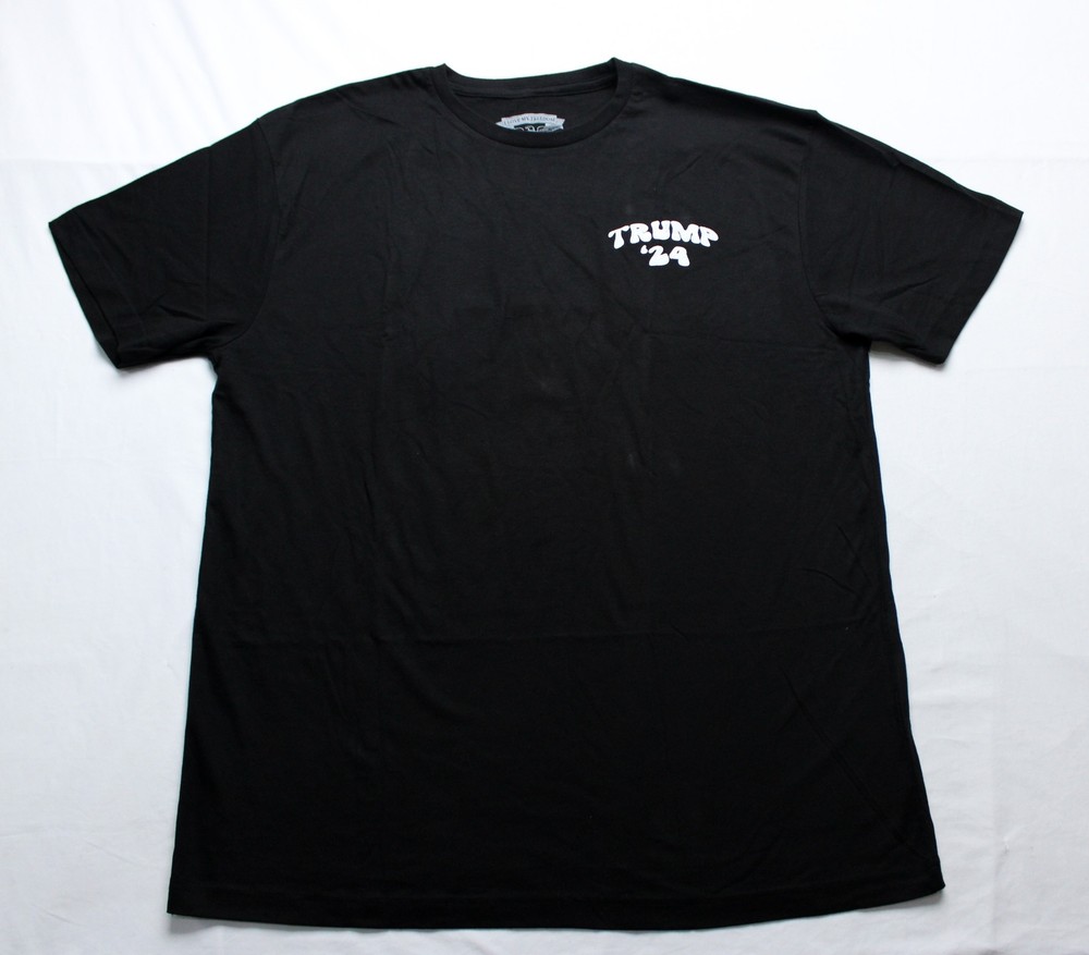 ILMF Unisex Adult’s Happy To Vote For A Felon Smiley Tee EJ3 Black Size XL