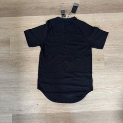 AKOO Highly Decorated T-Shirt Mens Medium Black Eagle Graphic Scoop Hem NWT
