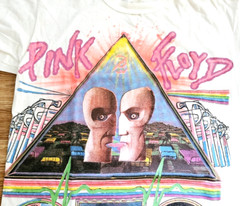 Vintage 90s Pink Floyd The Division Bell Wall Animals Tour AOP T-Shirt XL