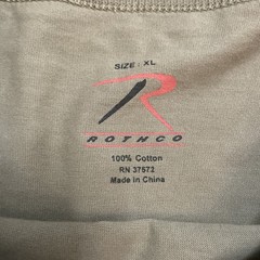 Rothco Solid Color 100% Cotton T-Shirt – Rn 37572 Coyote Brown XL
