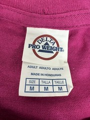 Delta Pro Weight Men’s T-Shirt Fuscia Medium Short Sleeve Graphic M