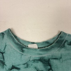 Green Tie Dye T Shirt Mens XL Grunge Distressed Blank Vintage Style Festival Tee