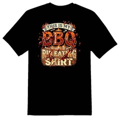 This is my bbq rib eating shirt black or white tee humor funny adult grilling