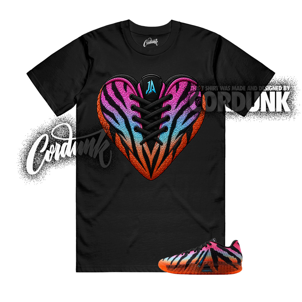 Ja 3 At Dawn Black Total Orange Hyper Pink Baltic Blue T Shirt Match V2