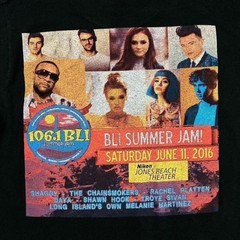 BLI Summer Jam (2016) Hip Hop Rap Pop Dance Music Festival T-Shirt Medium