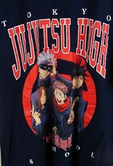Tokyo Jujutsu High School Anime Blue T Shirt Size XL Jujutsu Kaisen