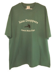 Line Droppers Catch More Fish T-Shirt Size XL Fishing Fisherman Tee Shirt