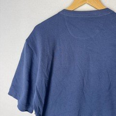 Mode of One Mens Ottoman Tee Caspian Waters Navy Blue Ribbed T-Shirt Medium NEW
