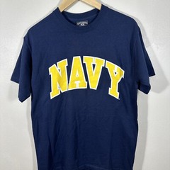 Steve And Barrys NAVY Shirt Mens Medium NOS Collegiate Licensed Short Sleeve Tee