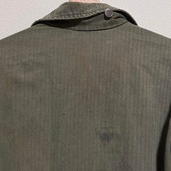 Vintage P44 HBT WW2 Field Jacket Herringbone Korean War 13 Star Button Gas Mask