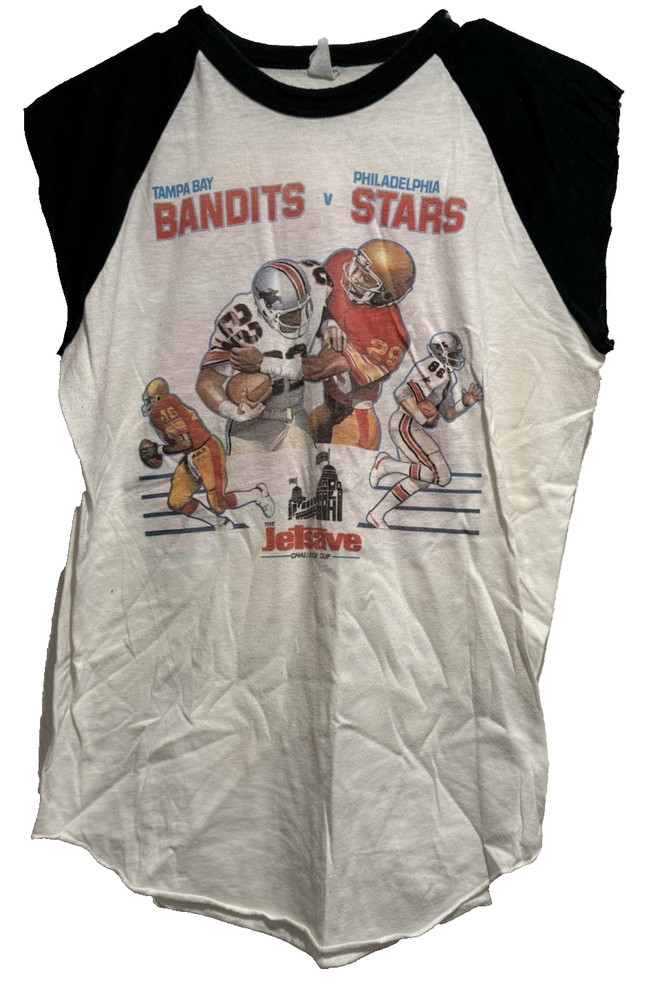 Vintage 1984 USFL Tampa Bay Bandits vs Philadelphia Stars Shirt, Wembley Stadium