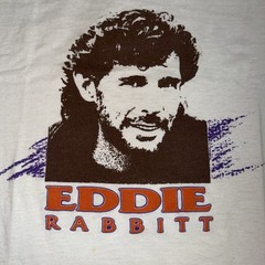 Vintage Eddie Rabbit Jersey Boy Single Stitch Shirt Size Large