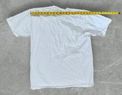 dirt track race car t shirt size large white graphic Crowd Pleaser retro