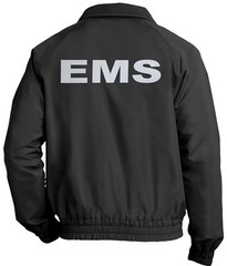 EMS economy jacket, REFLECTIVE logo fleece lining Emergency Medical,