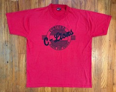 Vintage 90s Single Stitch Concord University Mountain Lions T-Shirt Men’s XL