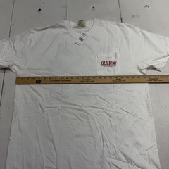 Comfort Colors Shirt Mens XL White Old Row Outdoors Lip Ripper Pocket Tee