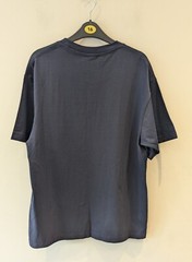 Uneek Premium Mens T-shirt Size Medium Navy Blue 100% Cotton Shirt Sleeved VGC