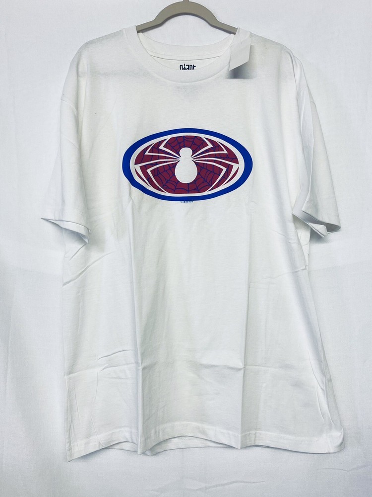 Giant Brand Spider-Man Shirt XL Spiderman White with Red Blue Logo New with Tag