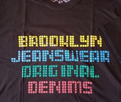 Fantastic Mens Big Size Black Brooklyn Retro Dots Tee – 2XL 3XL 4XL 5XL 6XL