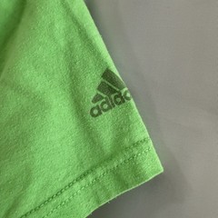 Adidas The Go-To Performance Tee XL Climalite Crew Neck T-shirt Green White Logo